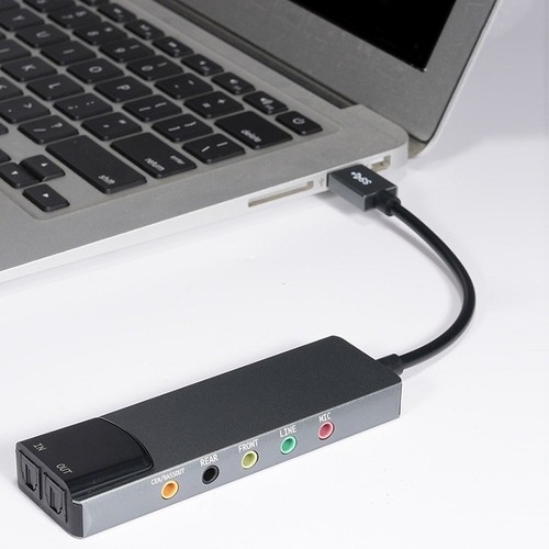 Aluminium usb audio karte - aluminium,