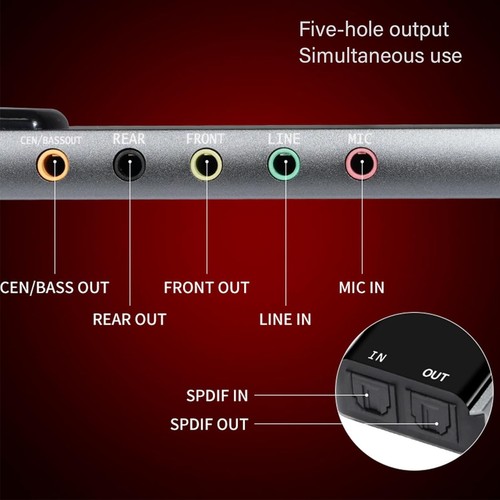 Usb surround soundkarte - 7.1, usb-surround-soundkarte
